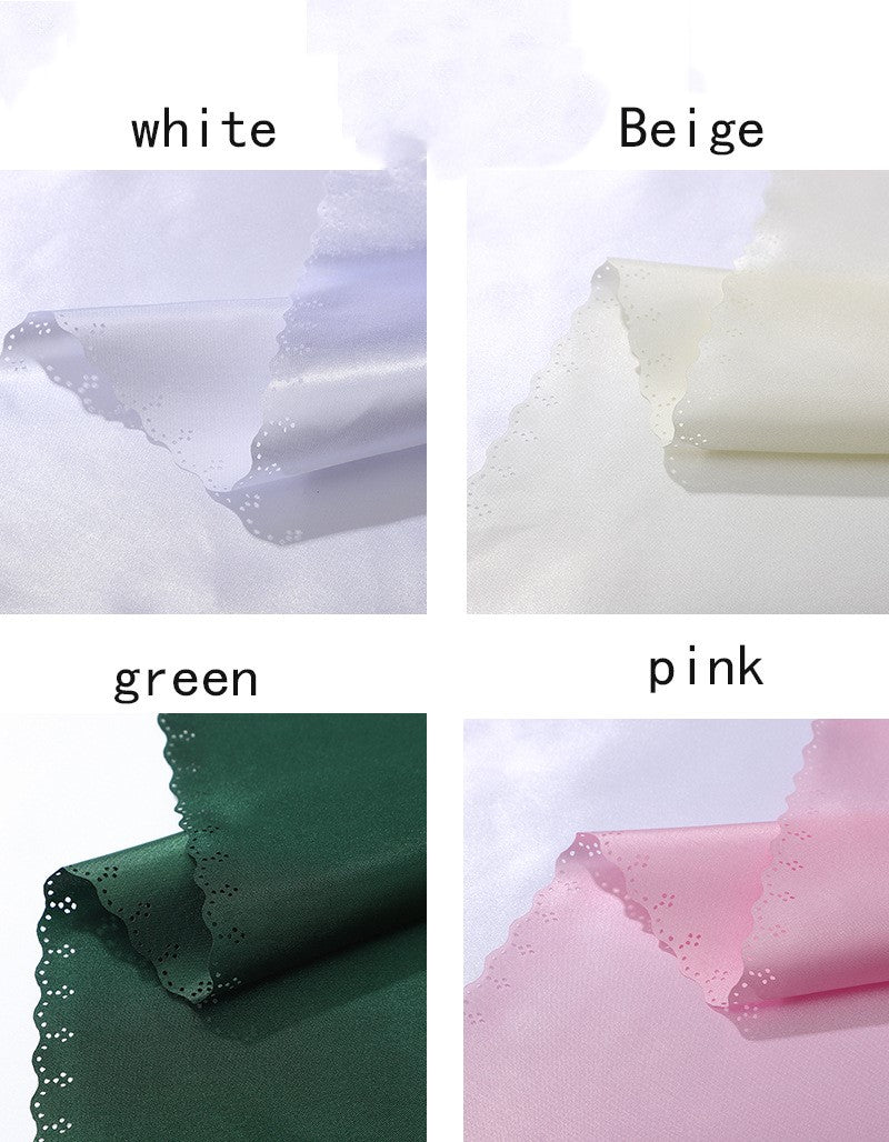 Bulk 2 pcs Satin Hollow Lace Napkins Restaurant Wedding Party Dinner Decoration Wholesale