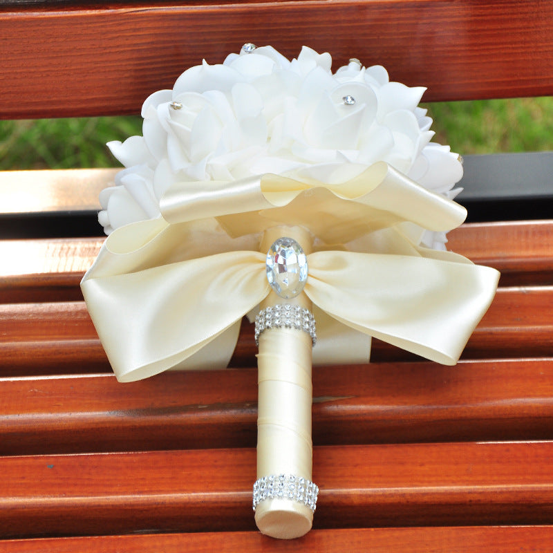 Korean Style Bridal Bouquet - Fake PE Flower Wedding Bouquet for Brides