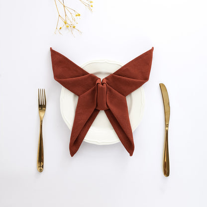 Bulk organic cotton napkins wedding party hotel table decoration wholesale