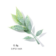Artificial Silk Rose Leaves 100 Pcs Bulk Realistic Fake Flower Foliage for Decoration
