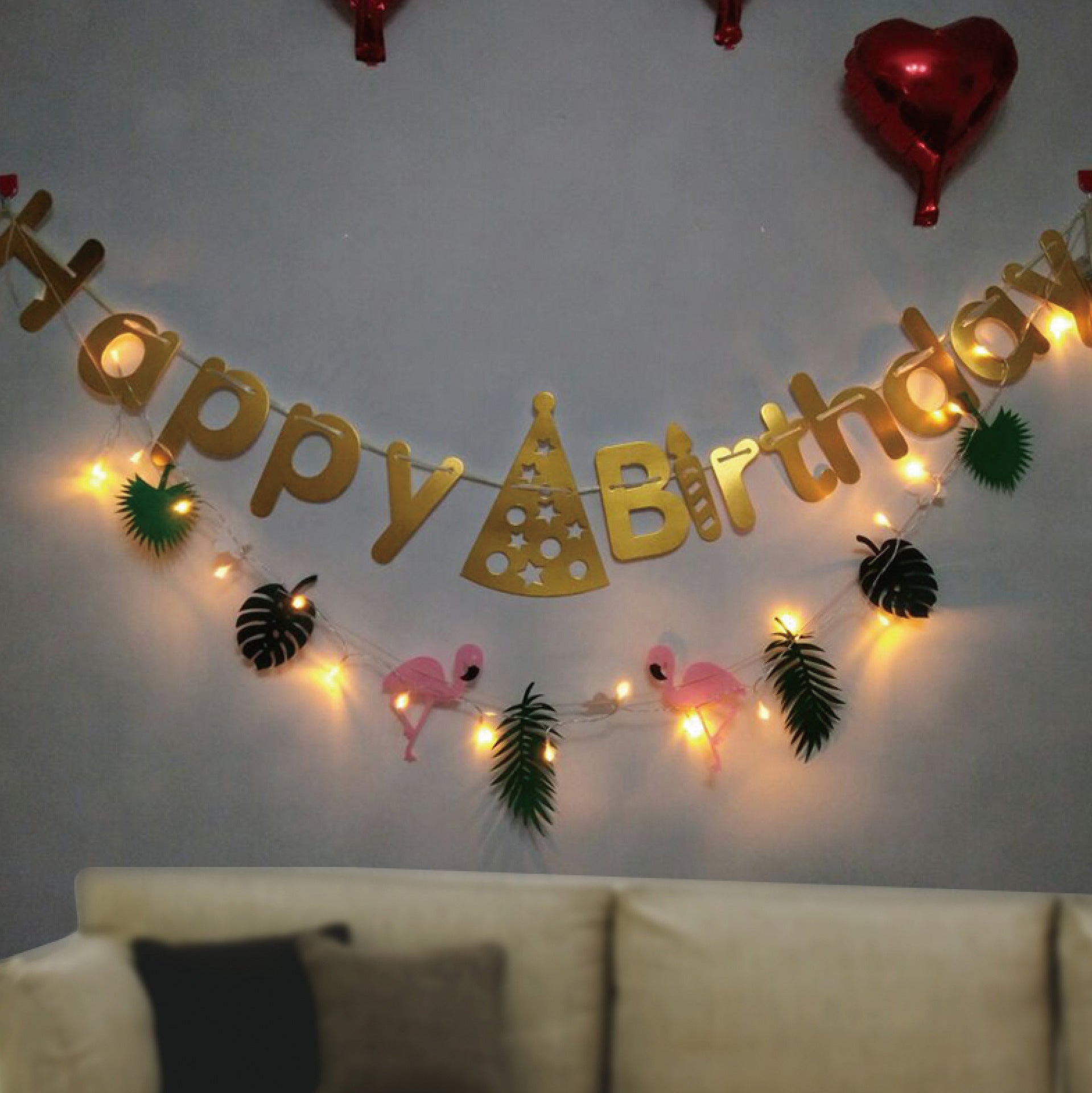 Bulk 2 pcs Gold Foil Happy Birthday Banner Instagram Party Decorations Birthday Party Supplies Wholesale