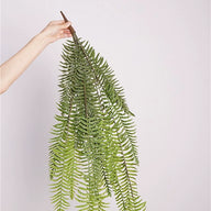 38.6" Hanging Artificial King Fern Leaves, Faux Ferns for  Decor, Indoor Greenery for (European Style Landscaping) & Tabletop