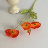 Bulk 23" Artificial Silk Poppy Flowers Fake Poppy with Stems for Home Wedding Party Tables Decor Wholesale