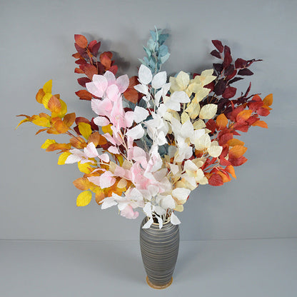 Bulk 41" Long Artificial Fall Beech Leaf Stems for Seasonal Home and Event Decor Wholesale