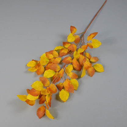 Bulk 41" Long Artificial Fall Beech Leaf Stems for Seasonal Home and Event Decor Wholesale