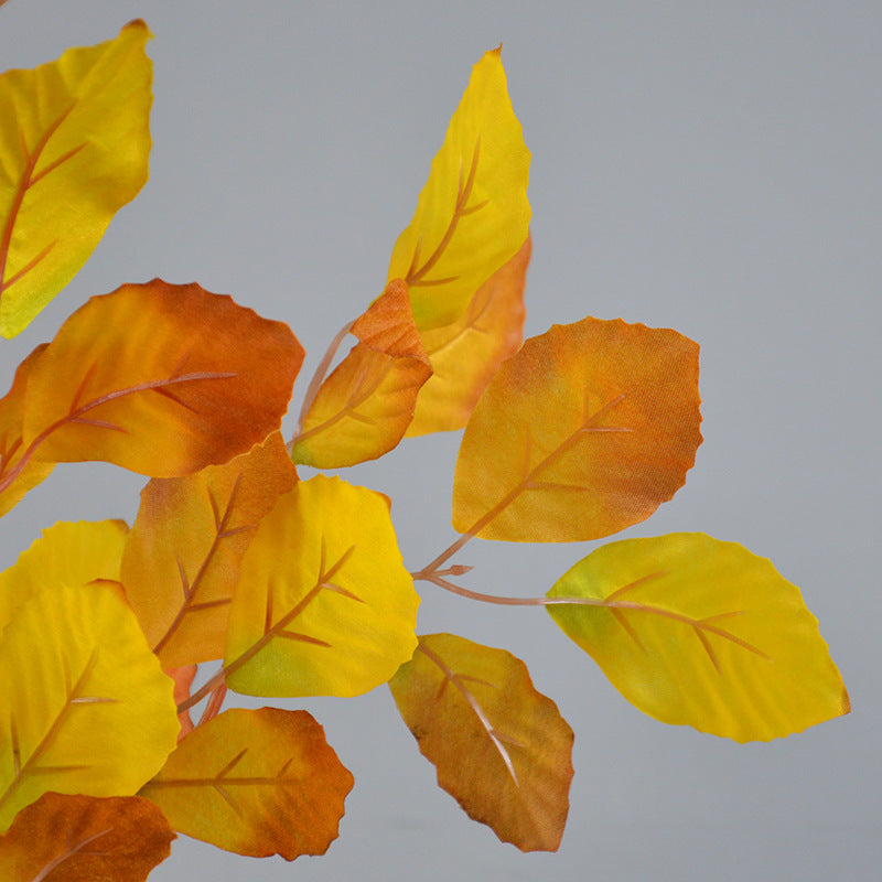 Bulk 41" Long Artificial Fall Beech Leaf Stems for Seasonal Home and Event Decor Wholesale