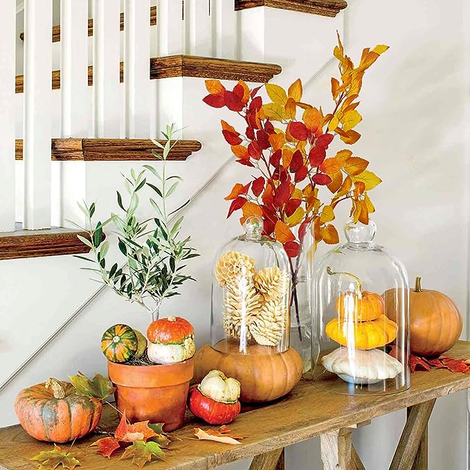 Bulk 41" Long Artificial Fall Beech Leaf Stems for Seasonal Home and Event Decor Wholesale