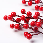 39 Pcs Artificial Holy Berry Stems Picks Christmas Decorations Bulk Wholesale