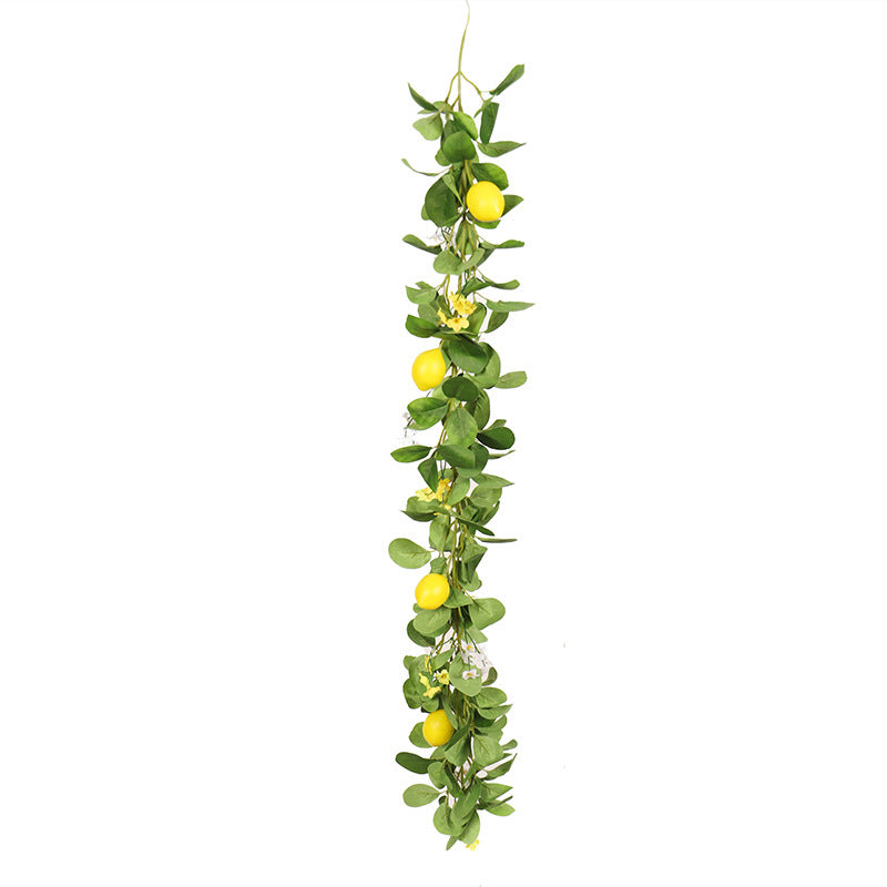 39 Inch Artificial Greenery Garland with Lemons and Flowers, Bulk Wholesale Quantity