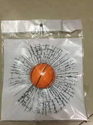 3D Tennis Ball Car Window Prank Sticker - Funny Cracked Glass Car Decor