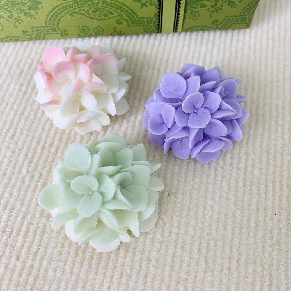 3D Hydrangea Flower Silicone Mold - For Candles & Plaster, DIY Craft Essential