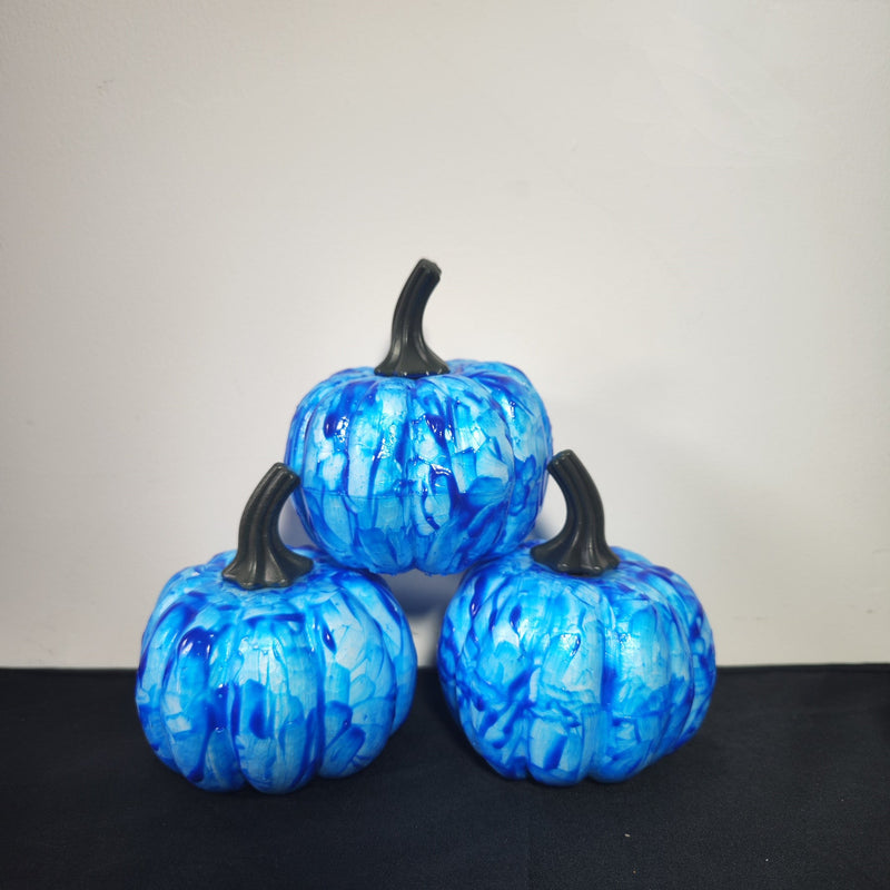 3 Pcs Handmade Foam Pumpkins Glow in Dark Pumpkin Decor Centerpiece