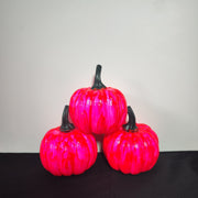 3 Pcs Handmade Foam Pumpkins Glow in Dark Pumpkin Decor Centerpiece