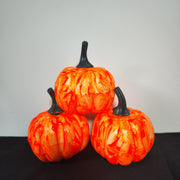 3 Pcs Handmade Foam Pumpkins Glow in Dark Pumpkin Decor Centerpiece