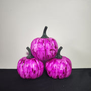 3 Pcs Handmade Foam Pumpkins Glow in Dark Pumpkin Decor Centerpiece