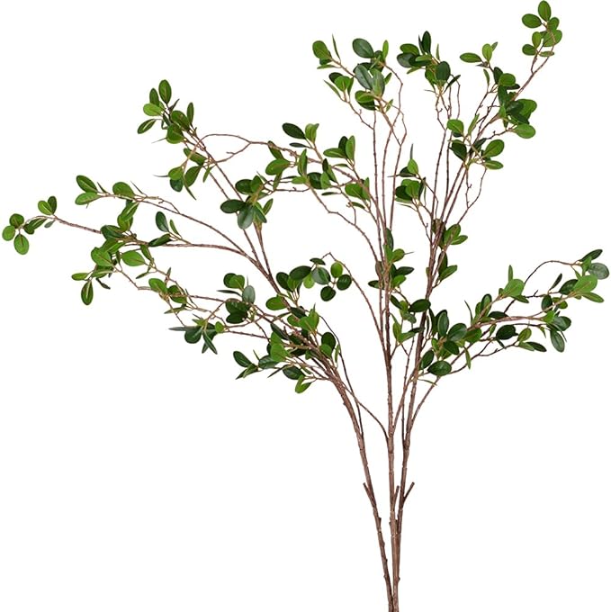3 Pcs Artificial Greenery Stems Faux Branches for Vase Bulk Wholesale