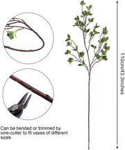 3 Pcs Artificial Greenery Stems Faux Branches for Vase Bulk Wholesale