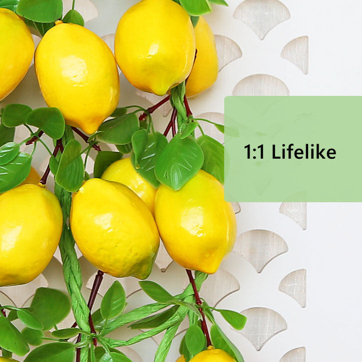 Artificial Lemons String Hanging Decor 10 Pcs Lifelike Simulation Bulk Artificial Fruits