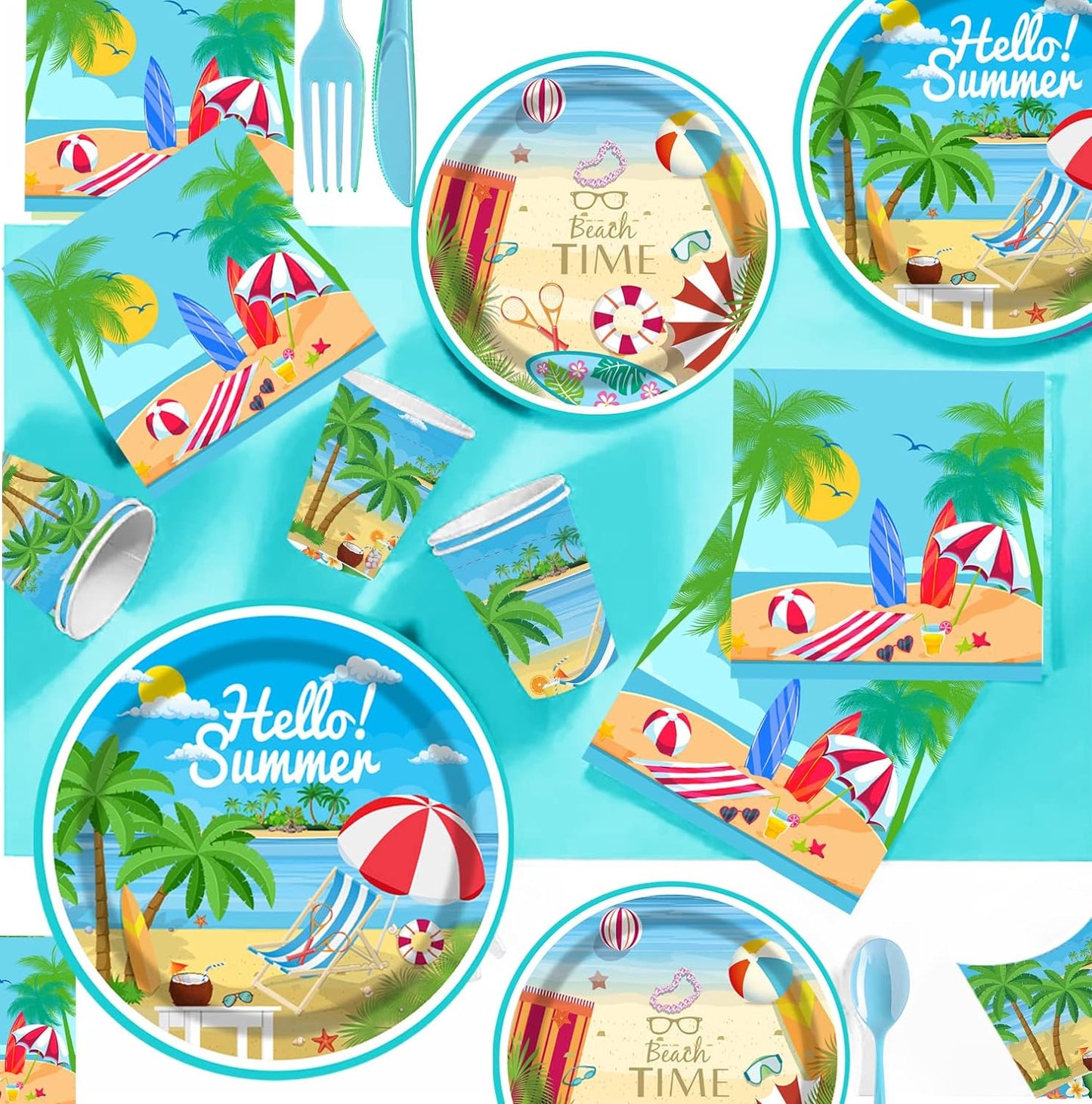 Bulk 100 Pcs 9oz Disposable Paper Cups Thickened Colorful Summer Party Cups Wholesale