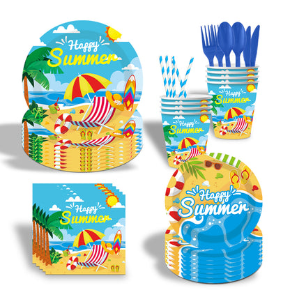 Bulk Sunshine Beach Theme Disposable Napkins Birthday Party Supplies and Decorations Wholesale