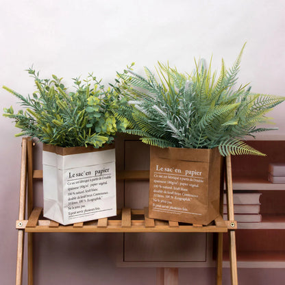 Premium 6 pcs UV Resistant Artificial Greenery Bushes High Quality Outdoor Garden Décor for Porch Landscaping Events