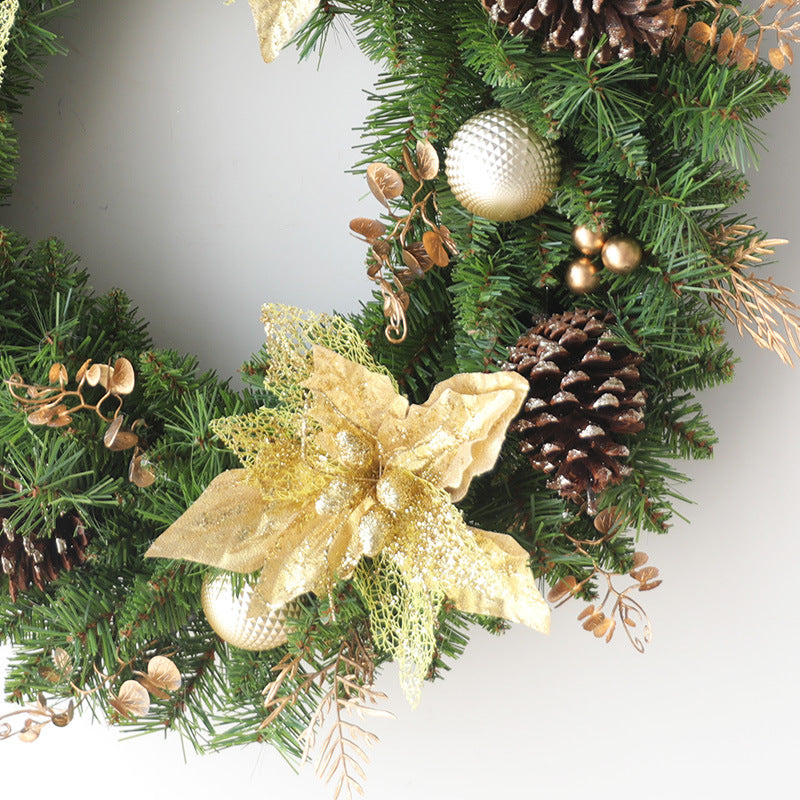 Christmas Starfish Pine Cone Wreath 24 Inch Artificial Holiday Decoration