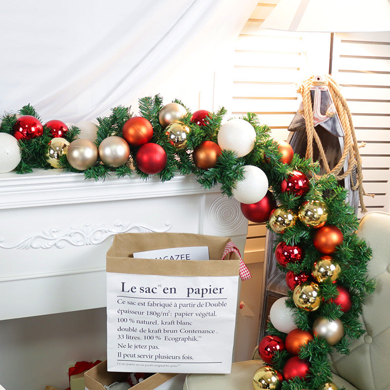 Artificial Rattan Christmas Window Garland 106 Inch Decor