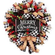 Artificial Christmas Fruit Bow Wreath with Red Berries, 10/15/18 Inch, Decorative Holiday Accent