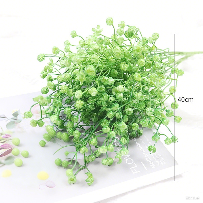 8 Pcs Artificial Baby’s Breath Bushes, UV Resistant Outdoor Silk Flowers, Spring Summer Decor