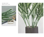 Artificial Flocked Pine Twig Stem 27 Inch Greenery Plant 1 Pc