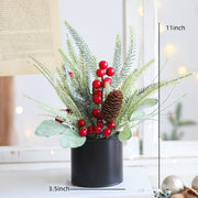 Christmas Tabletop Berry Ornament 12 Inch Artificial Holiday Decoration
