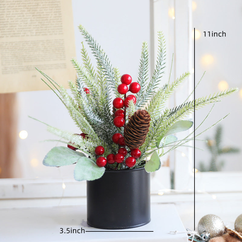 Christmas Tabletop Berry Ornament 12 Inch Artificial Holiday Decoration