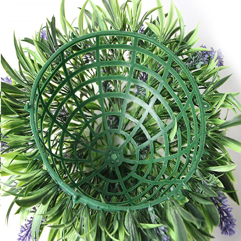 Lavender Artificial Flower Topiary Ball, 6 Inch, Bulk Greenery Plant for Indoor Outdoor Decor