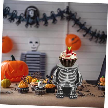 Bulk Halloween Skeleton Cake Stand Plastic Skeleton Frame Base for Cake Decorations Perfect for All Occasions Wholesale