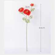 25 Inch Persian Ranunculus Artificial Flowers 10 Stems Fall Decor Silk Bulk