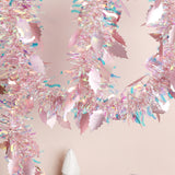 Bulk 70.8 inches Shiny Leaf Tinsel Garland for Birthday, Holiday, and Christmas Party Decorations Wholesale