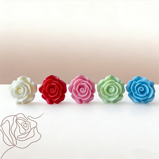 Valentine's Day DIY Rose Scented Candle - Atmosphere Gift for Holidays & New Year