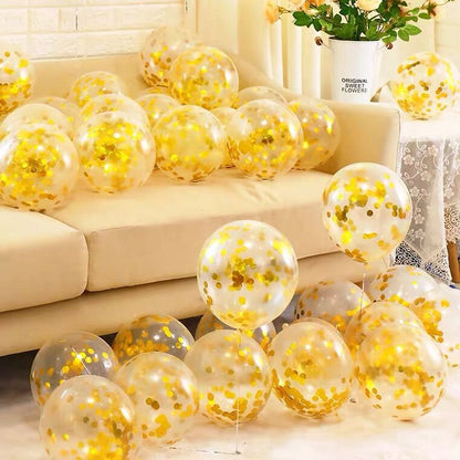 Bulk 100 Pcs 15.7 Inch Glitter Clear Latex Balloons with Sequins Inside for Wedding Birthday Party Baby Shower Decoration Wholesale