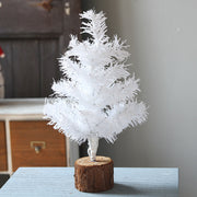 Mini Artificial Christmas Trees White Bulk Pack 10 Pcs 6 Inch Holiday Decor