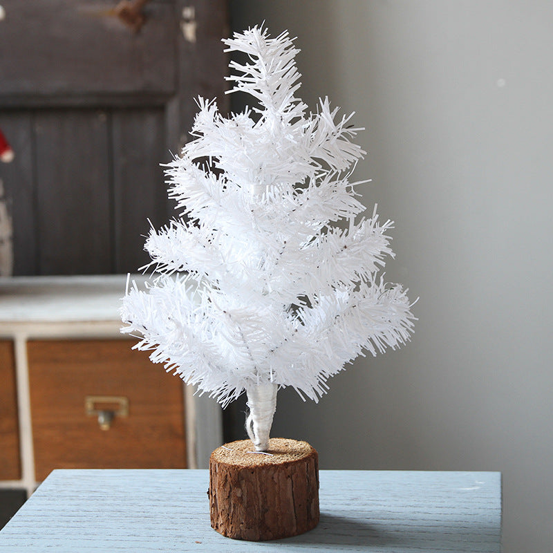 Mini Artificial Christmas Trees White Bulk Pack 10 Pcs 6 Inch Holiday Decor
