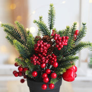 Artificial Red Berry Bonsai 10 Inch Christmas Decoration