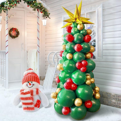 Bulk Christmas Tree Shaped Latex Balloons Festive Party Decorations Wholesale