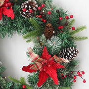 Christmas Starfish Pine Cone Wreath 24 Inch Artificial Holiday Decoration
