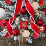 Christmas Santa Hat Tree Ornament 24 Inch Artificial Holiday Decoration