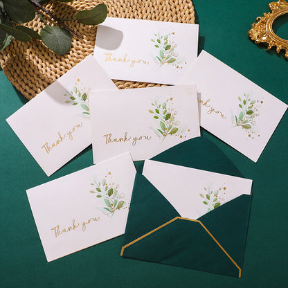Bulk 6 Pcs Foil Stamped Thank You Cards with Envelopes 3.94x5.91 Inches Wedding Baby Shower Bridal Shower Gratitude Cards Wholesale
