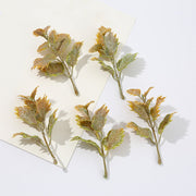 Artificial Silk Rose Leaves 100 Pcs Bulk Realistic Fake Flower Foliage for Decoration