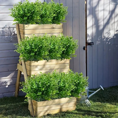 Bulk 8 Bundles Artificial Boxwood Bush UV Resistant Faux Plants for Garden Home Wedding Patio Decor Wholesale