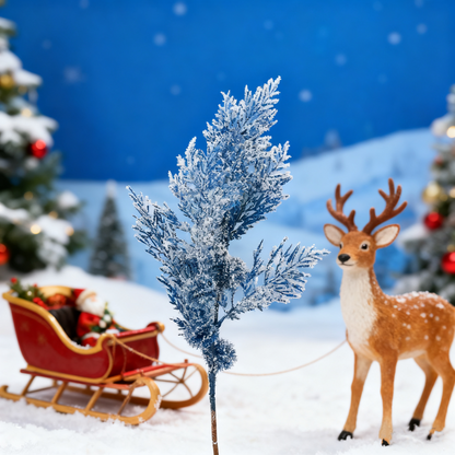 Christmas Decorative Branches 2-Pack - 1.97ft Total Length 1.05ft Branch Length | Festive Accessories for Potted Plants Buckets Flower Arrangements