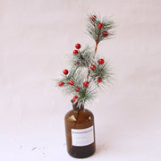 Christmas Rattan Tabletop Decoration Cuttings Artificial Holiday Decor