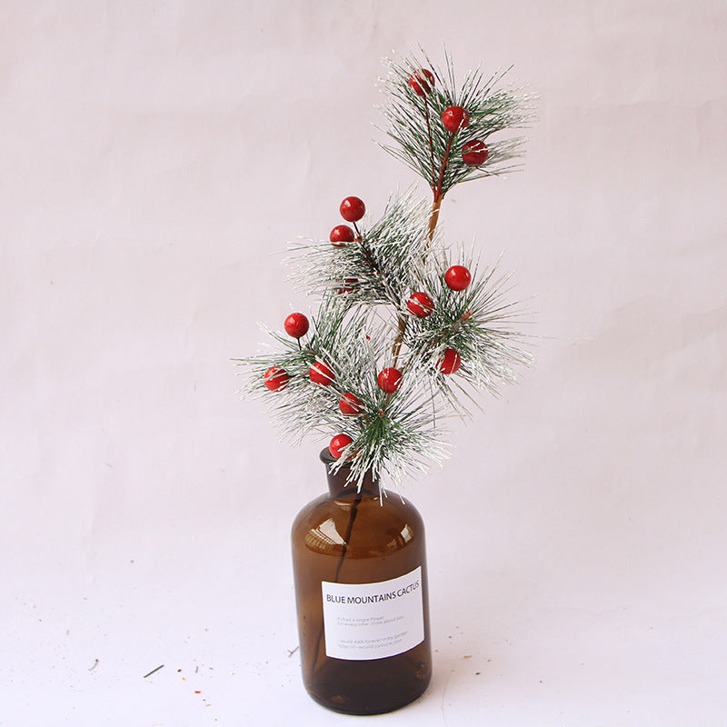 Christmas Rattan Tabletop Decoration Cuttings Artificial Holiday Decor